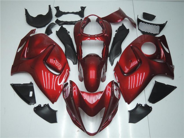 Suzuki GSXR 1300 Hayabusa Motorrad Verkleidung 2008-2020 - Bonbon Rot