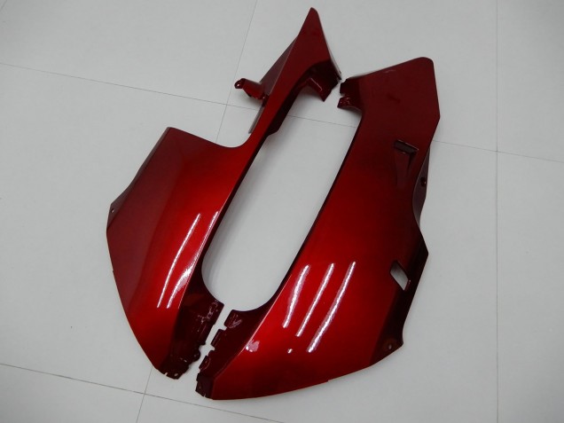 Honda CBR600RR Motorrad Verkleidung 2003-2004 - Rot Matt Schwarz Streifen