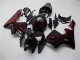 Honda CBR600RR Motorrad Verkleidung Kit 2005-2006 - Glanzendes Schwarz Rot Flamme