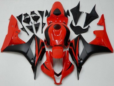 Honda CBR600RR Motorrad Verkleidung 2007-2008 - Rot Matt Schwarz