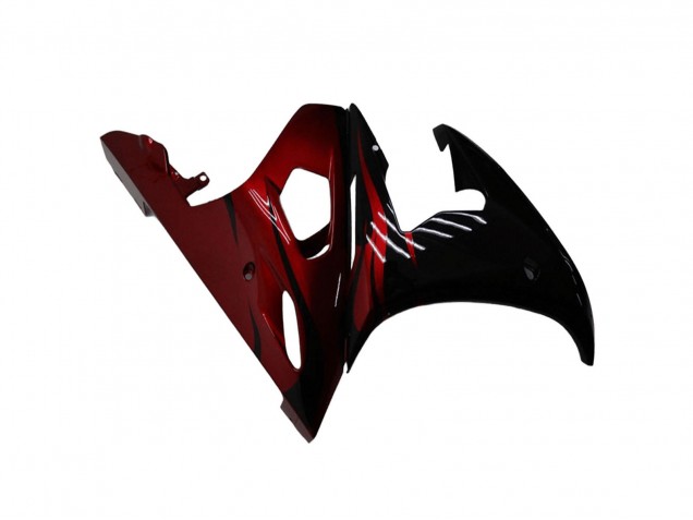 Yamaha YZF R6 Motorrad Verkleidung Kit 2003-2004 - Glanzendes Schwarz Rot