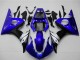 Yamaha YZF R6 Motorrad Verkleidung 2003-2004 - Blau Weiss Glanzendes Schwarz