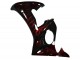 Yamaha YZF R6 Motorrad Verkleidung 2003-2004 - Glanzendes Schwarz Rot Flamme