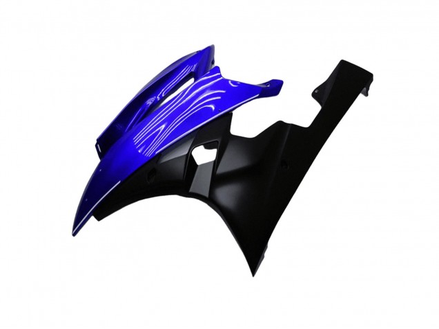 Yamaha YZF R6 Motorrad Verkleidung 2006-2007 - Blau Matt Schwarz