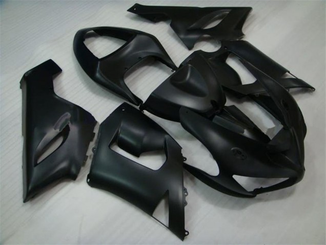 Kawasaki ZX6R Motorrad Verkleidung 2005-2006 - Matt Schwarz