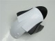 Kawasaki ZX6R Motorrad Verkleidung 2005-2006 - Weiss Glanzendes Schwarz