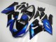 Kawasaki ZX6R Motorrad Verkleidung Kit 2005-2006 - Blau Glanzendes Schwarz