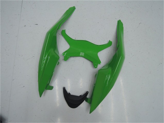 Kawasaki ZX6R Motorrad Verkleidung Kit 2009-2012 - Grun Glanzendes Schwarz