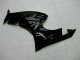 Kawasaki ZX6R Motorrad Verkleidung 2009-2012 - Glanzendes Schwarz Grun