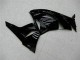 Kawasaki ZX6R Motorrad Verkleidung 2009-2012 - Glanzendes Schwarz Grun