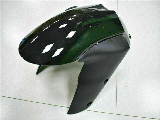 Kawasaki ZX10R Motorrad Verkleidung Kit 2006-2007 - Glanzendes Schwarz Rot Flamme