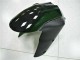 Kawasaki ZX10R Motorrad Verkleidung Kit 2006-2007 - Glanzendes Schwarz Rot Flamme