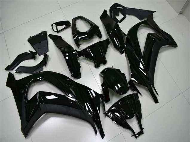 Kawasaki ZX10R Motorrad Verkleidung 2011-2015 - Glanzendes Schwarz