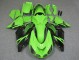 Kawasaki ZX14R ZZR1400 Motorrad Verkleidung 2006-2011 - Grun Glanzendes Schwarz