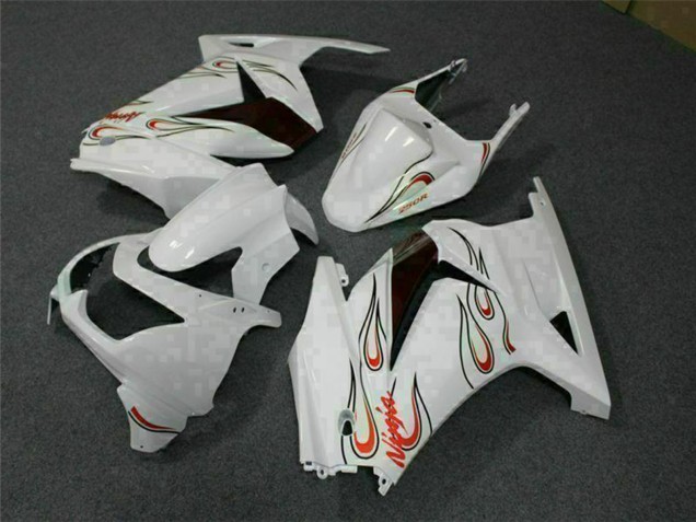 Kawasaki EX250 Motorrad Verkleidung 2008-2012 - Weiss Rot