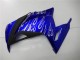 Kawasaki Ninja 300 EX300R Motorrad Verkleidung 2013-2017 - Blau Schwarz Weiss Flamme