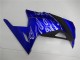 Kawasaki Ninja 300 EX300R Motorrad Verkleidung 2013-2017 - Blau Schwarz Weiss Flamme