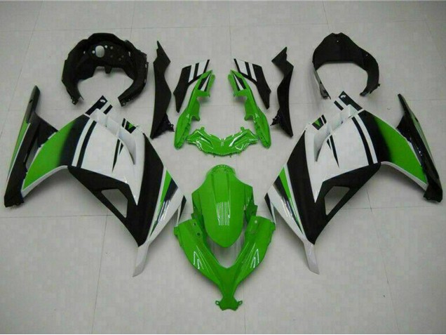Kawasaki Ninja 300 EX300R Motorrad Verkleidung 2013-2017 - Weiss Grun Schwarz