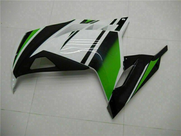 Kawasaki Ninja 300 EX300R Motorrad Verkleidung 2013-2017 - Weiss Grun Schwarz
