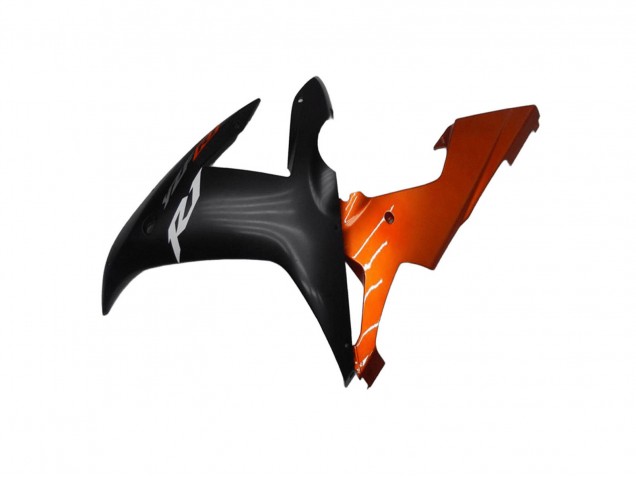 Yamaha YZF R1 Motorrad Verkleidung 2002-2003 - Orange Matt Schwarz