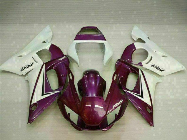 Yamaha YZF R6 Motorrad Verkleidung 1998-2002 - Weiss Lila