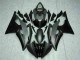 Yamaha YZF R6 Motorrad Verkleidung 2008-2016 - Grau Matt Schwarz
