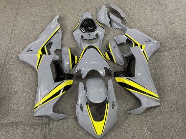 Honda CBR1000RR Motorrad Verkleidung 2017-2024 - Nardo Grau mit Gelb Streifen