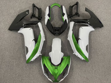 Kawasaki Ninja 650R Motorrad Verkleidung 2009-2011 - Weiss Grun Matt Schwarz