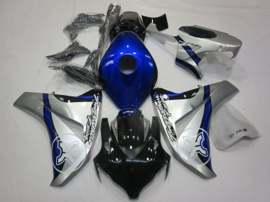 Honda CBR1000RR Motorrad Verkleidung 2006-2007 - Silber Blau Glanzendes Schwarz TBR
