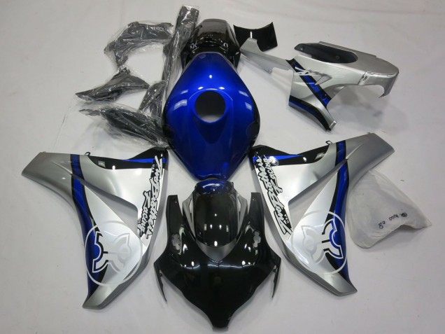 Honda CBR1000RR Motorrad Verkleidung 2006-2007 - Silber Blau Glanzendes Schwarz TBR