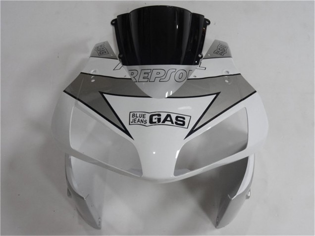Honda CBR600RR Motorrad Verkleidung 2003-2004 - Weiss Silber Schwarz Repsol