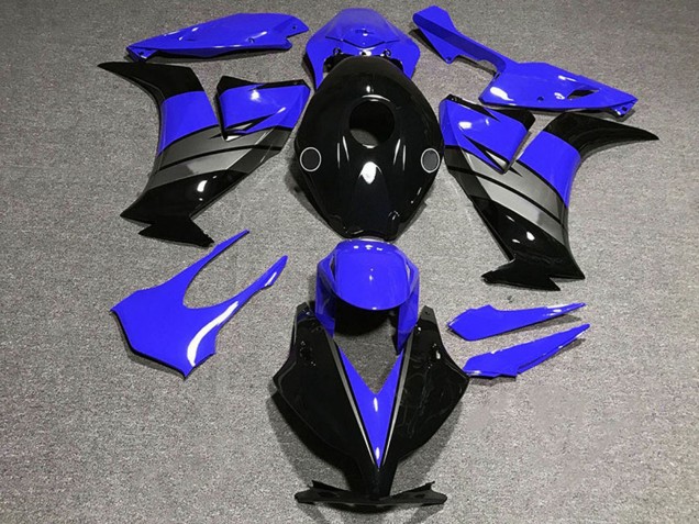 Honda CBR1000RR Motorrad Verkleidung 2012-2016 - Blau Grau Glanzendes Schwarz