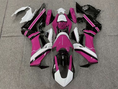Honda CBR1000RR Motorrad Verkleidung 2017-2023 - Weiss Rosa Glanzendes Schwarz