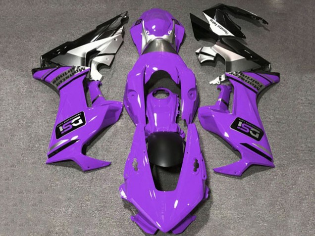 Honda CBR1000RR Motorrad Verkleidung 2017-2024 - Lila Weiss Silber Glanzendes Schwarz DSI