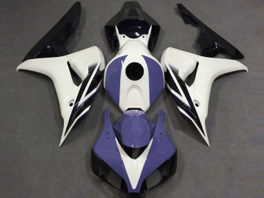 Honda CBR1000RR Motorrad Verkleidung 2006-2007 - Weiss Blau Glanzendes Schwarz