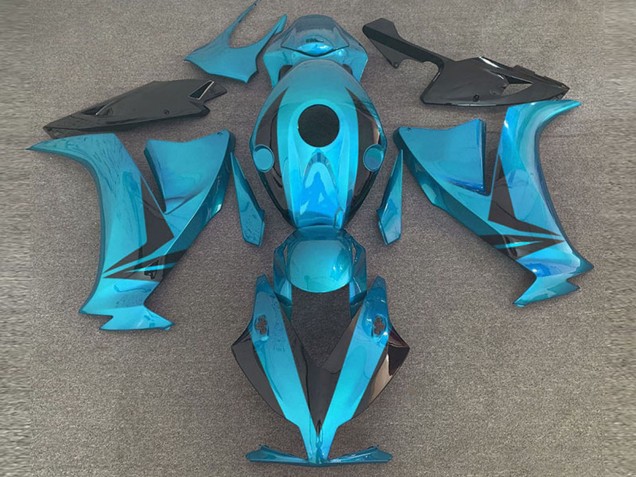 Honda CBR1000RR Motorrad Verkleidung 2012-2016 - Hellblau Glanzendes Schwarz Stil