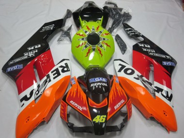 Honda CBR1000RR Motorrad Verkleidung 2004-2005 - Limetten Grun Orange Weiss Rot Glanzendes Schwarz Rossi Repsol