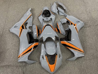 Honda CBR1000RR Motorrad Verkleidung 2017-2024 - Nardo Grau mit Orange Streifen