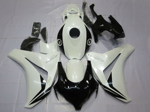 Honda CBR1000RR Motorrad Verkleidung 2008-2011 - Perl Weiss Glanzendes Schwarz