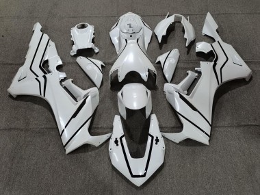 Honda CBR1000RR Motorrad Verkleidung 2017-2024 - Perl Weiss Schwarz Linie