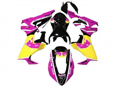 Honda CBR1000RR Motorrad Verkleidung 2017-2024 - Rosa Gelb Glanzendes Schwarz Red Bull