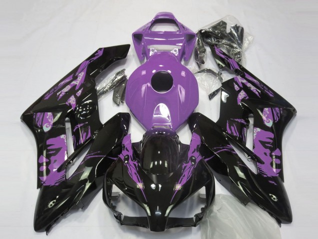 Honda CBR1000RR Motorrad Verkleidung 2004-2005 - Hellviolett Glanzendes Schwarz Le Mis