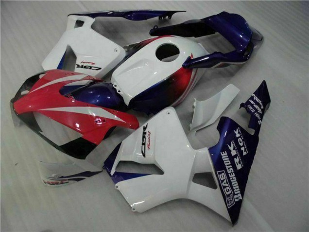 Honda CBR600RR Motorrad Verkleidung 2003-2004 - Weiss Rot Blau