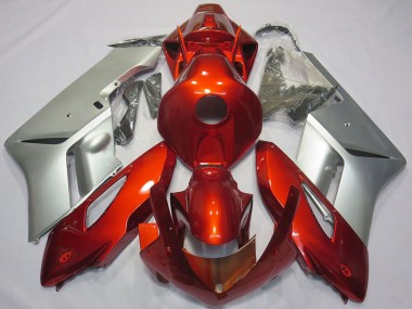 Honda CBR1000RR Motorrad Verkleidung 2004-2005 - Silber Rot