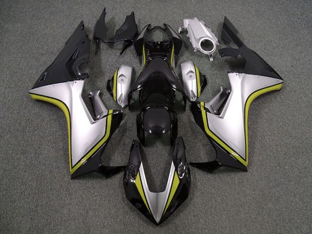 Honda CBR1000RR Motorrad Verkleidung 2017-2023 - Silber Gelb Glanzendes Schwarz