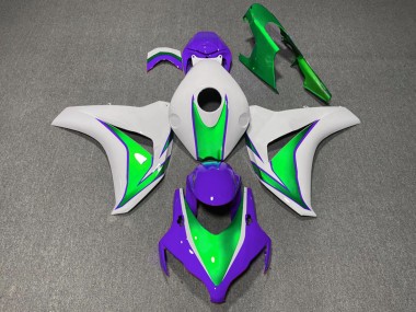 Honda CBR1000RR Motorrad Verkleidung 2008-2011 - Weiss Grun Lila The Joker