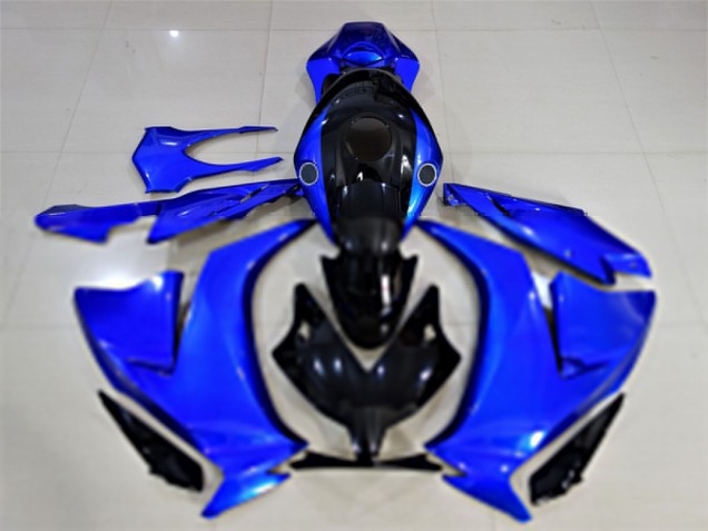 Honda CBR1000RR Motorrad Verkleidung 2012-2016 - Blau Glanzendes Schwarz