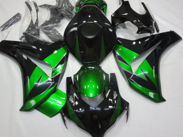 Honda CBR1000RR Motorrad Verkleidung 2008-2011 - Grun Glanzendes Schwarz