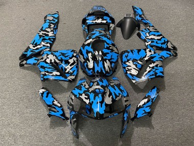 Honda CBR600RR Motorrad Verkleidung 2005-2006 - Camouflage Blau