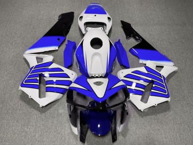 Honda CBR600RR Motorrad Verkleidung 2005-2006 - Weiss Blau Flugel